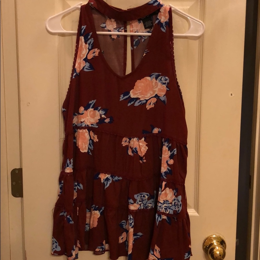 Rust/maroon colored tank top!